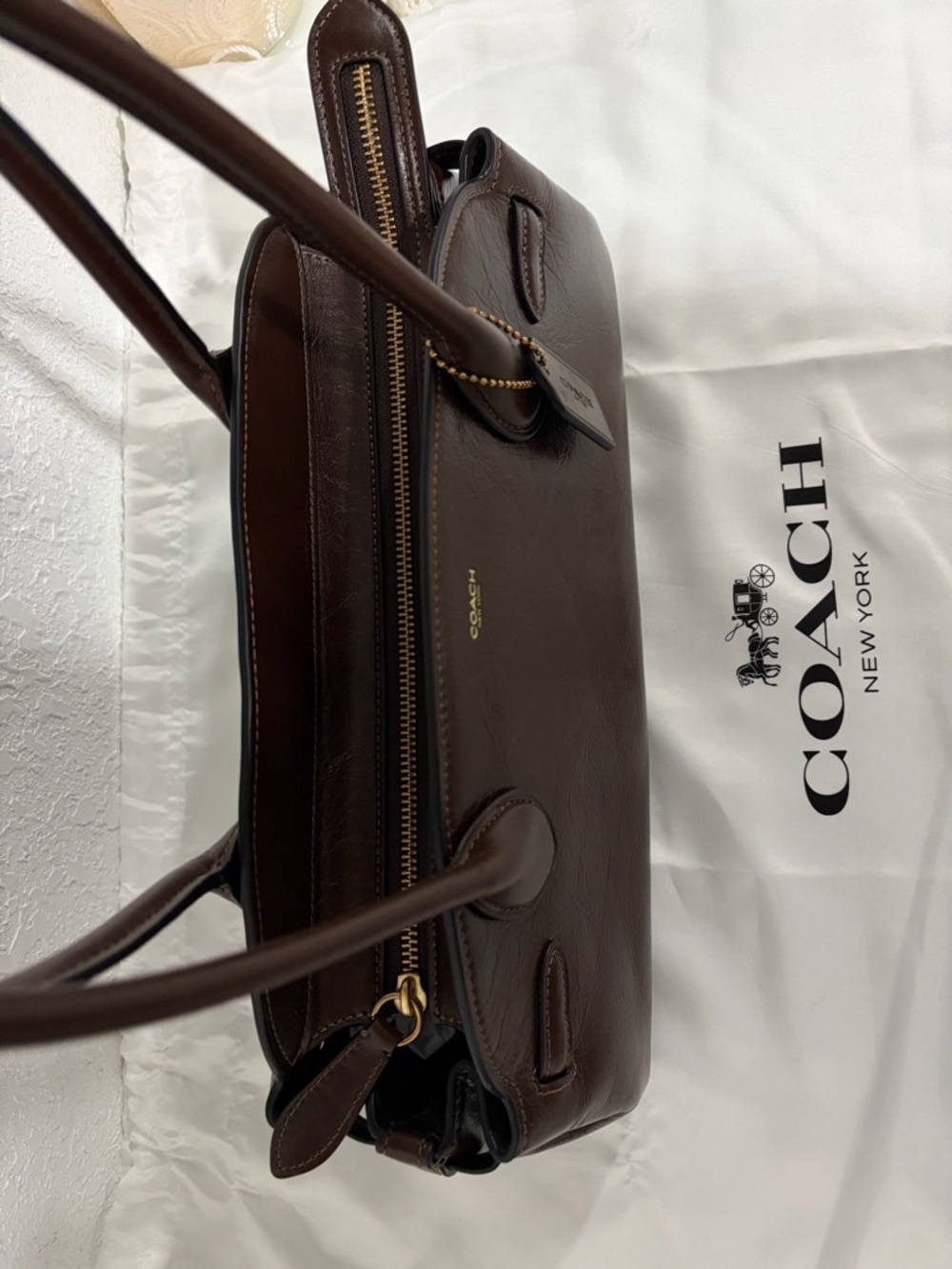 Coach Empire Carryall Bag 34🤎👜 - Picture 5 of 8
